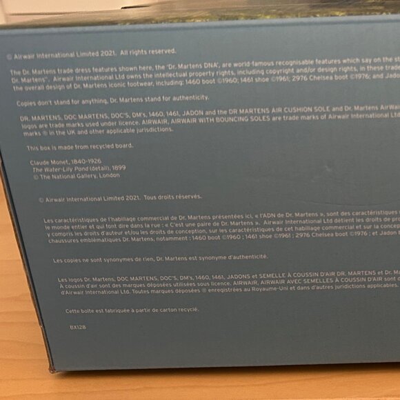 Dr Martens 1461 The National Gallery Monet Oxford Shoes - Picture 13 of 14